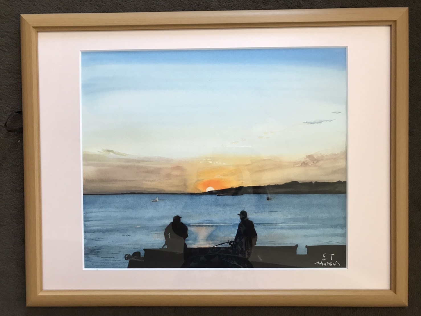 夜明け（港にて）